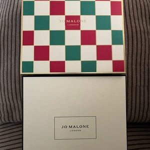 Jo Malone gift box with sleeve, tissue, & drawstring dust bag!